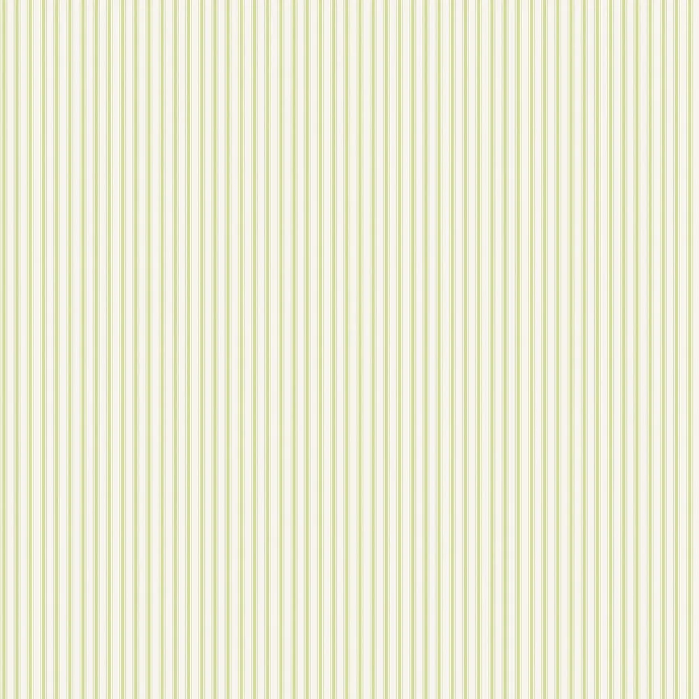 Galerie Wallcoverings Miniatyrer II G68739 Tapet Ticking Stripe Grön/vit