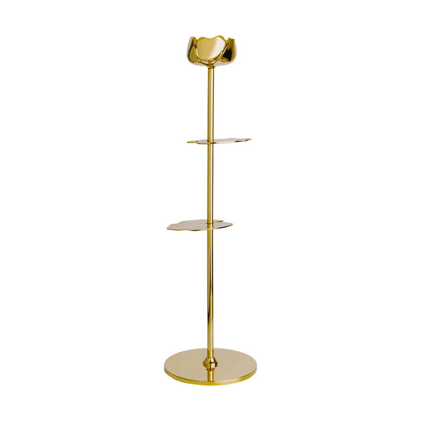 Ninfea Alta ljusstake 35 cm, Mässing