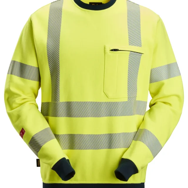 Snickers Workwear 2863-6695 Tröja varsel, gul/marinblå 3XL