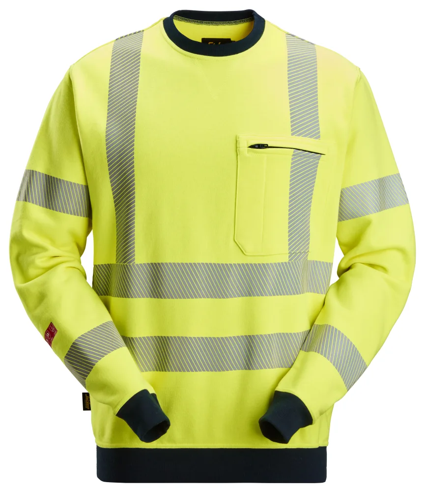 Snickers Workwear 2863-6695 Tröja varsel, gul/marinblå 3XL