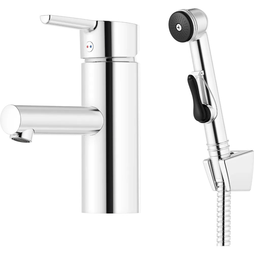 Mora MMIX II 333006 Tvättställsblandare med sidohanddusch, G10, krom