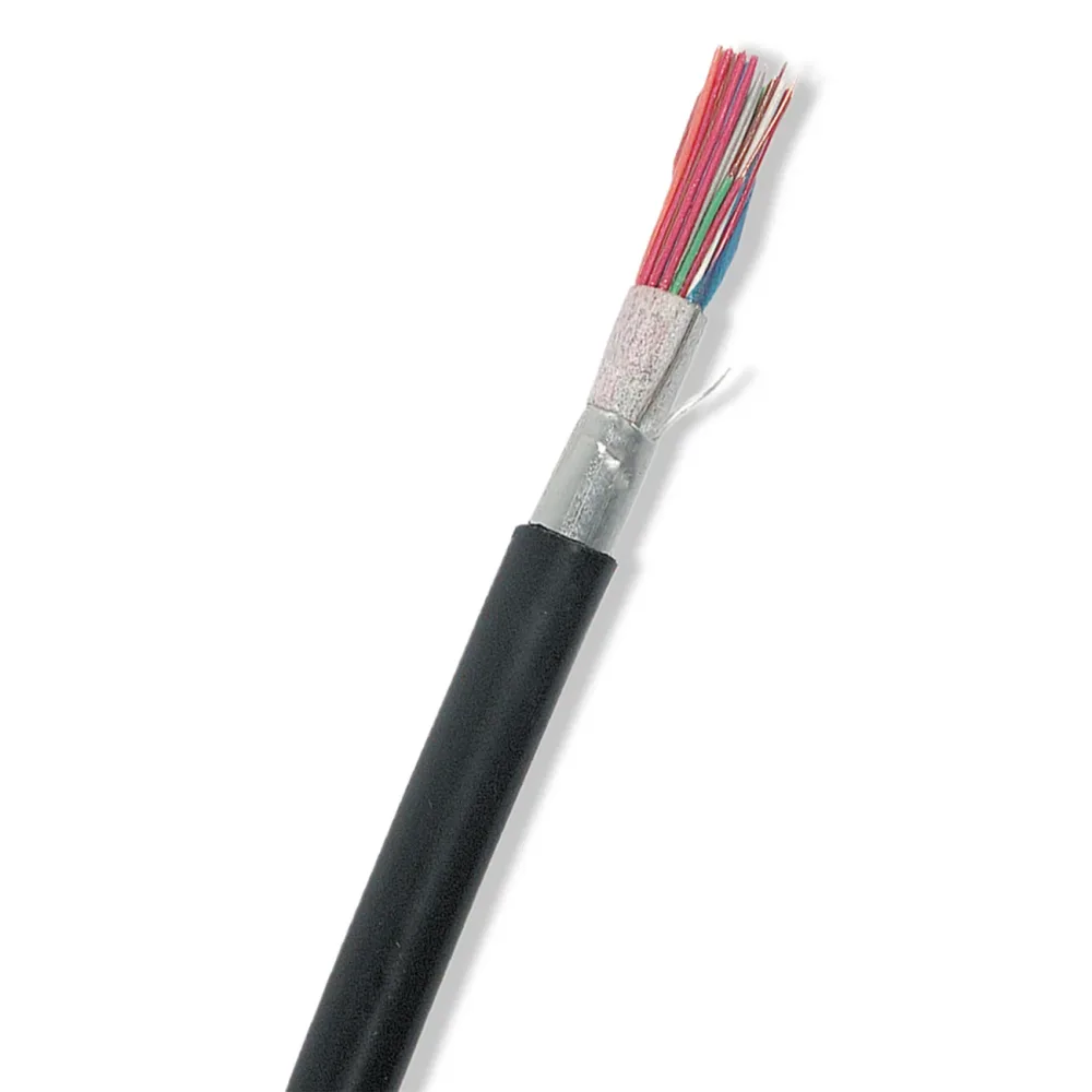 Nexans EUALEV Telekabel 20 x 2 x 0.5 mm, svart 1 m, kapad