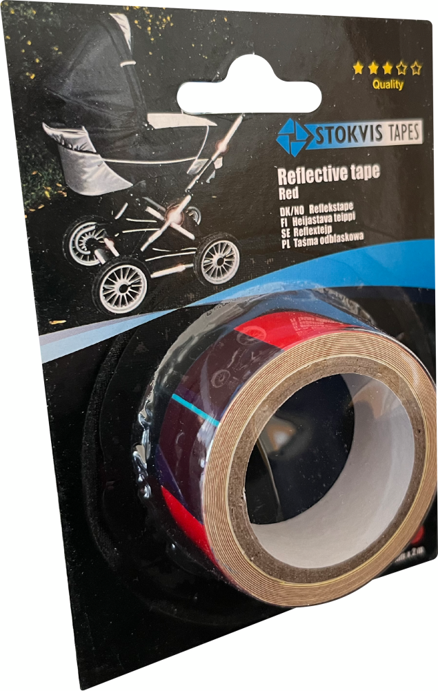 REFLEXTEJP RÖD 20MMX2M