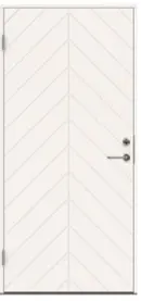 Swedoor P-1300 Ytterdörr vit (S 0502-Y) 988x1980 mm