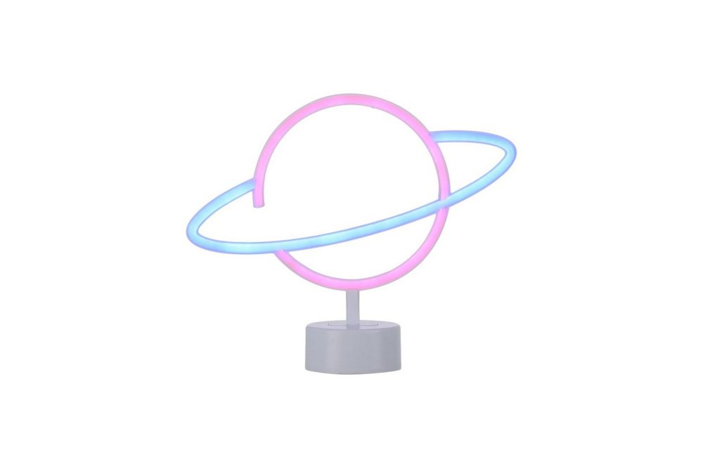 Neon-Saturnus Just Light Dekorationslampa