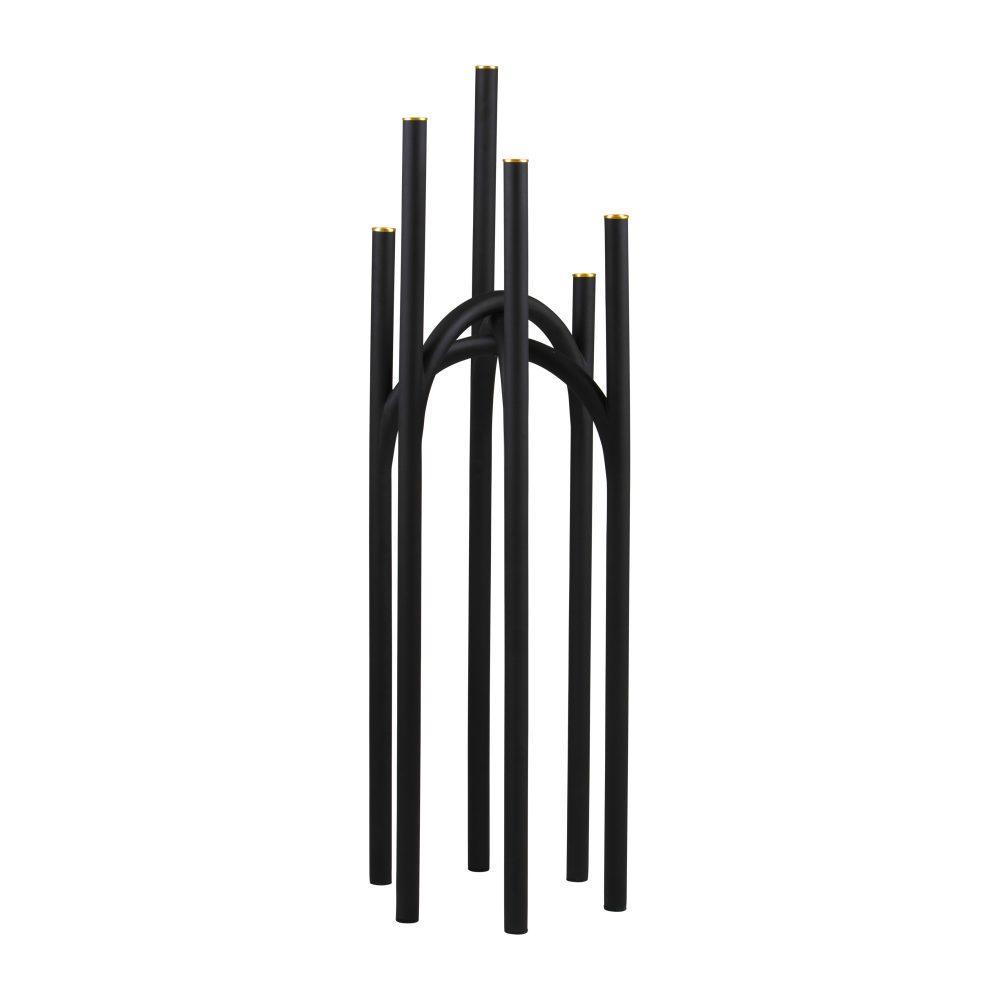 Angui ljusstake 92 cm, Svart-guld
