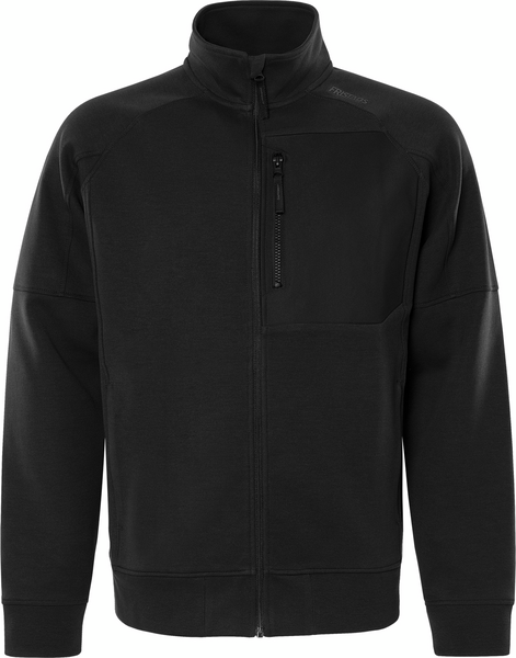 SWEATSHIRTJACKA 7830 SVA 2XL GKI SVART