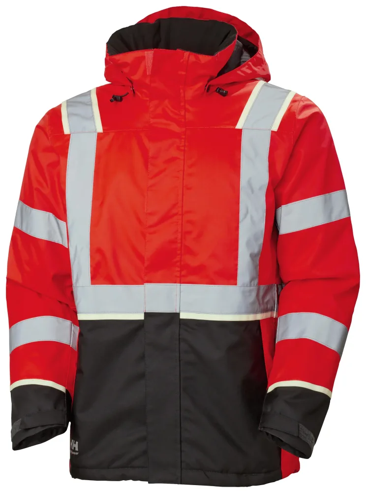 Helly Hansen Workwear UC-ME 71355_169 Vinterjacka varsel, röd/svart Varsel, Röd/Svart