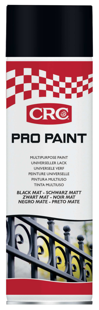SPRAYFÄRG CRC MATT SVART 500ML