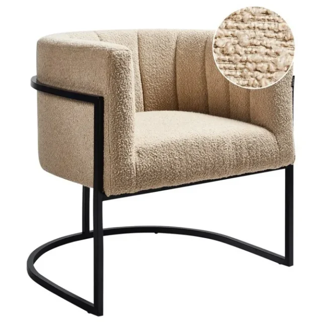 Fåtölj Larvik II Beige/svart