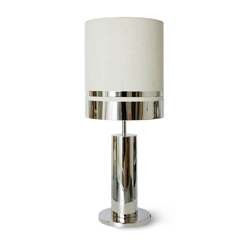 Space bordslampa, Chrome