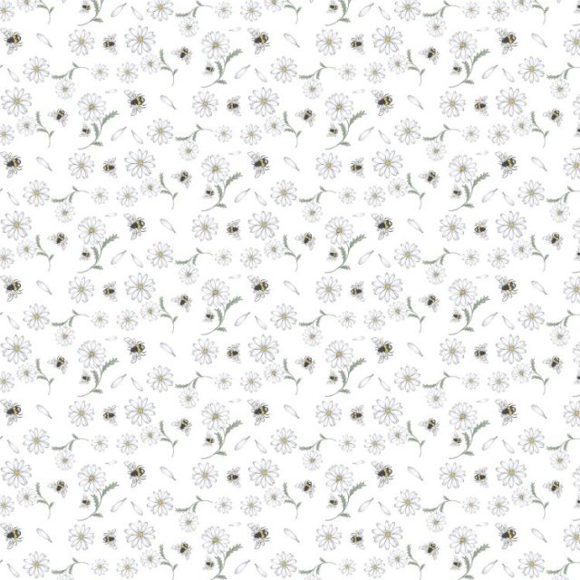 Blomstersurr vaxduk, Beige