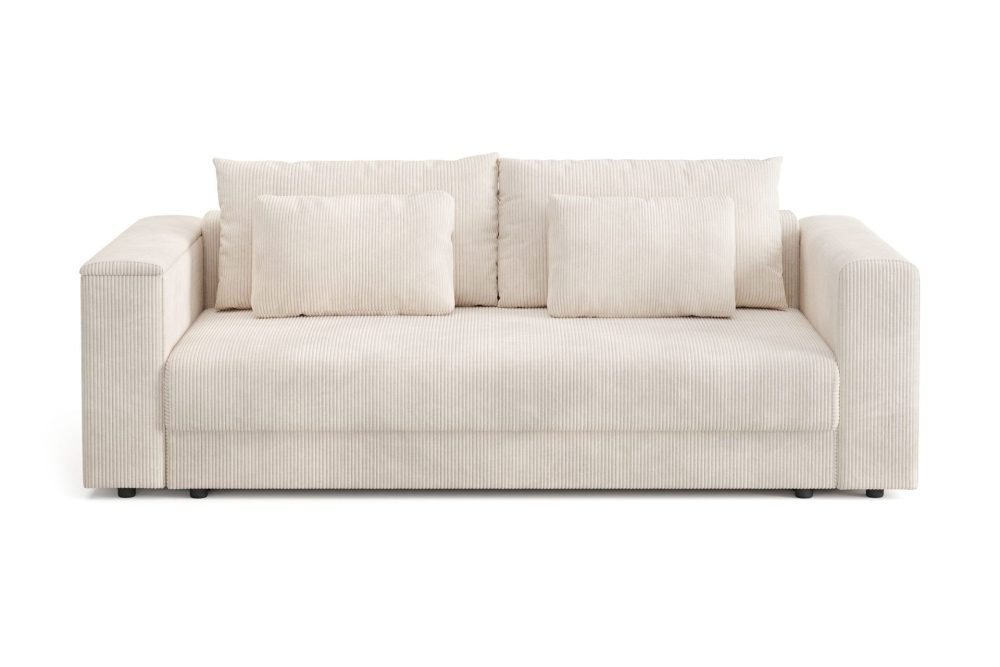 Bergen Extra djup 3-sits Bäddsoffa med Bäddmadrass i Latex och Tvättbar klädsel