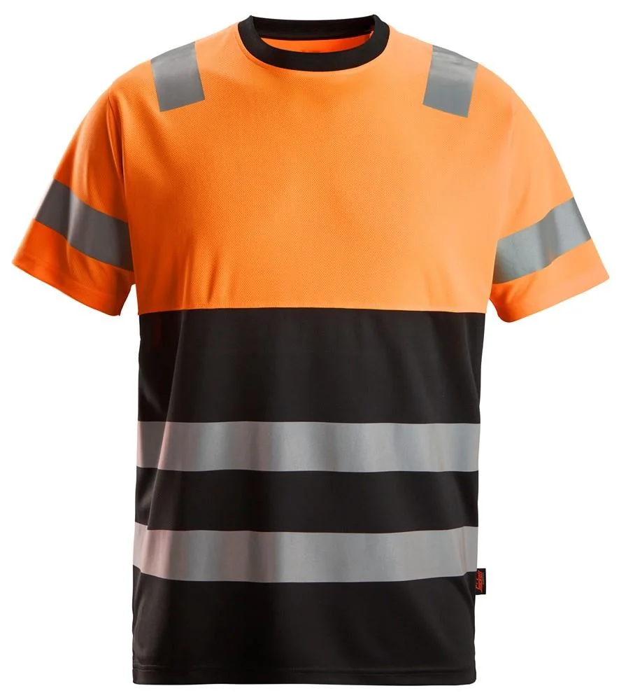 Snickers Workwear 2535 T-shirt varsel, orange/svart XS