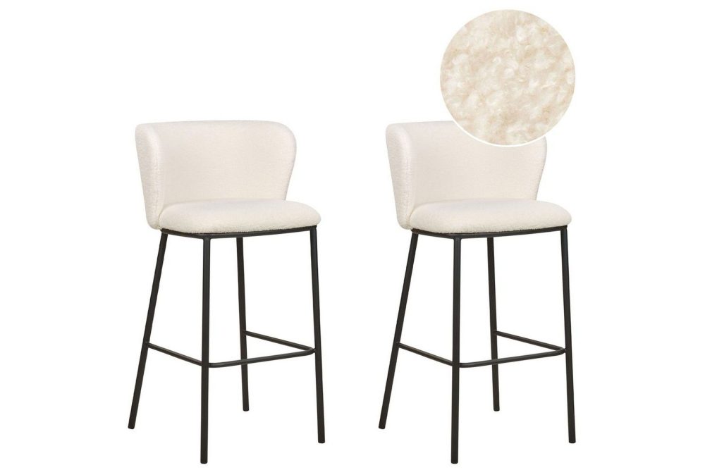 Barstol Mina set om 2 Bouclé