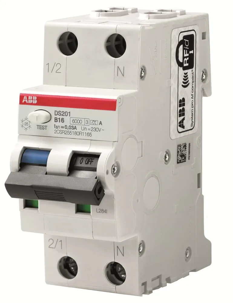 ABB 2CSR255180R1104 Personskyddsautomat 6kA, C-karakteristik, typ A DS201 C10 A30 - Bild 2