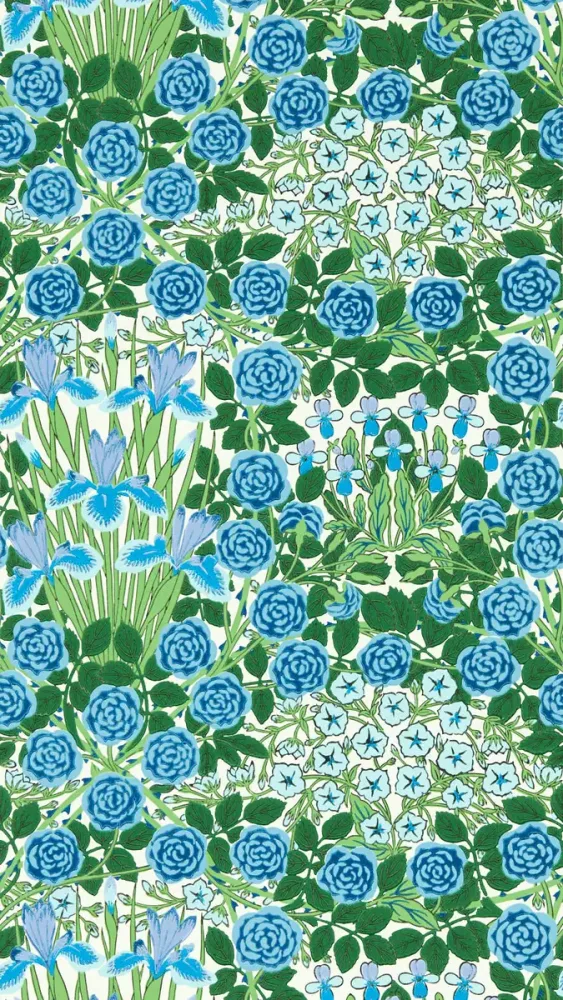 Morris & Co - Campanula Peacock/Opal Bedford Park Wallpapers