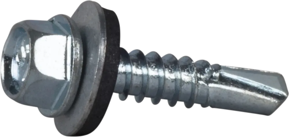 ESSVE 63530 Plåtskruv sexkantshuvud, FZB, med bricka 5,5 x 50 mm, 150-pack - Bild 2