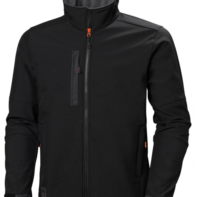 JACKA HELLY HANSEN KENSTINGTON SOFTSHELL, SVART 2XL
