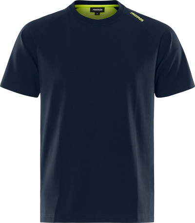 T-SHIRT 7553 GTME HEAVY STRETCH MÖRK MARIN/GUL STL 2XL