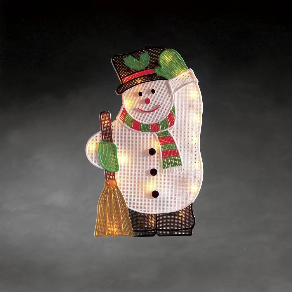 Konstsmide 2851-010 Siluettlampa snögubbe, 20 lampor