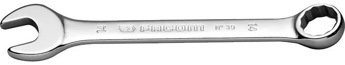 Facom 39.14 U-ringnyckel kort, vinklad 15°, 14mm
