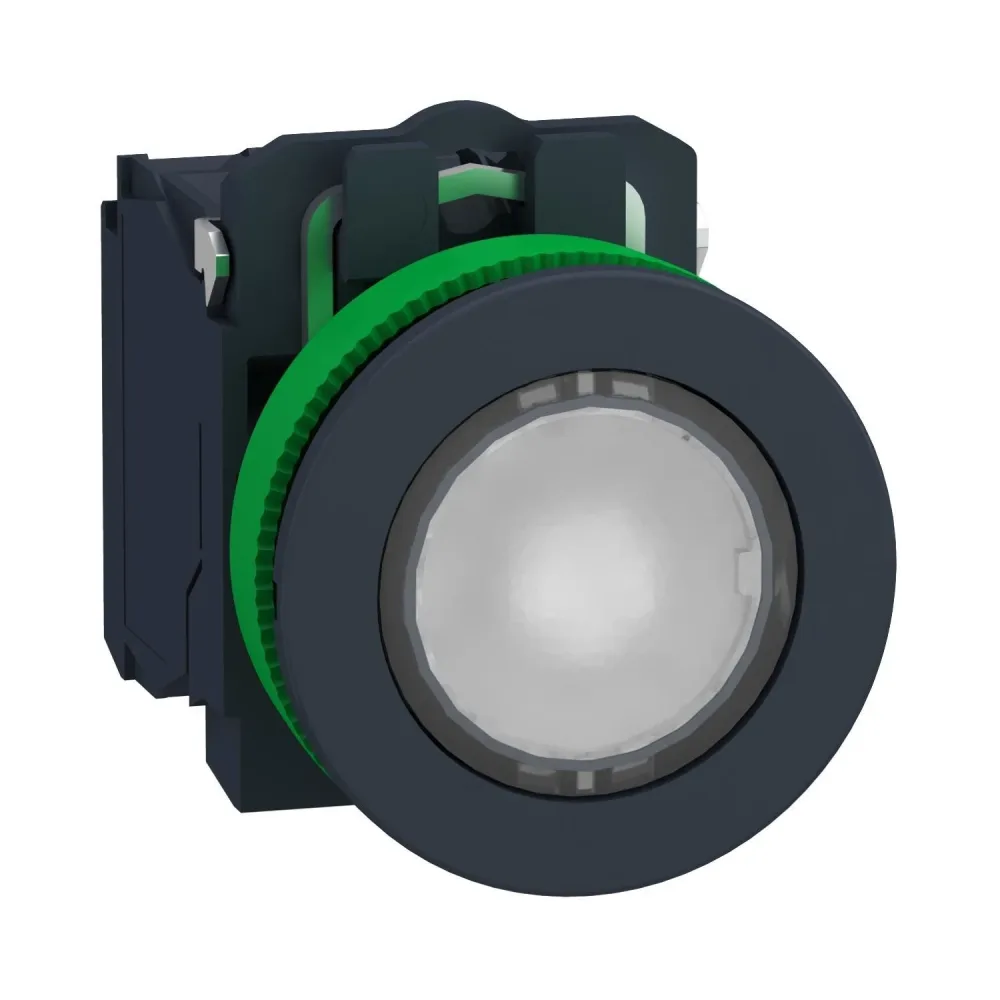 Schneider Electric XB5FW34G5 Tryckknapp Röd, 110-120 V, AC, 1xNO+1xNC