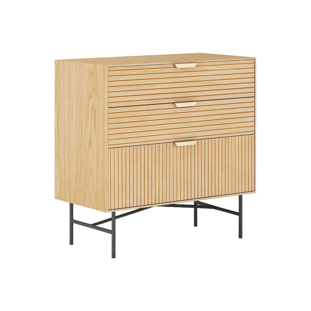 Sideboard Bassel 3D melamine 80x40x80 cm