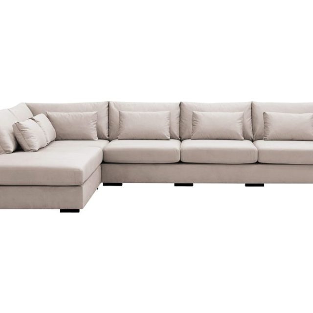 Grande 5-sits Soffa med Schäslong Vänster