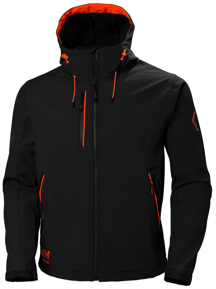 LUVJACKA HELLY HANSEN CHELSEA EVO SOFTSHELL, SVART XL