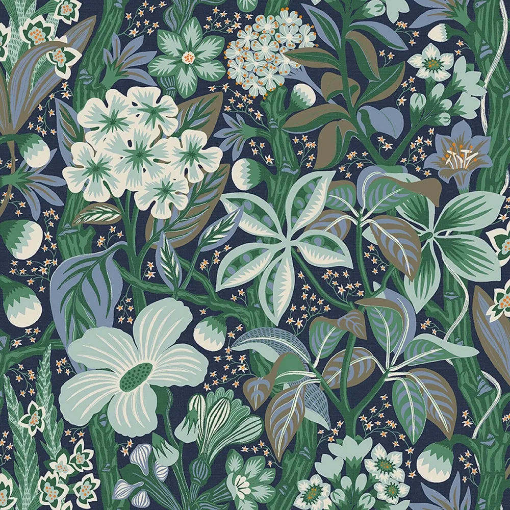 Tapet Swedish Designers Friviva 2081 Grön Blommig
