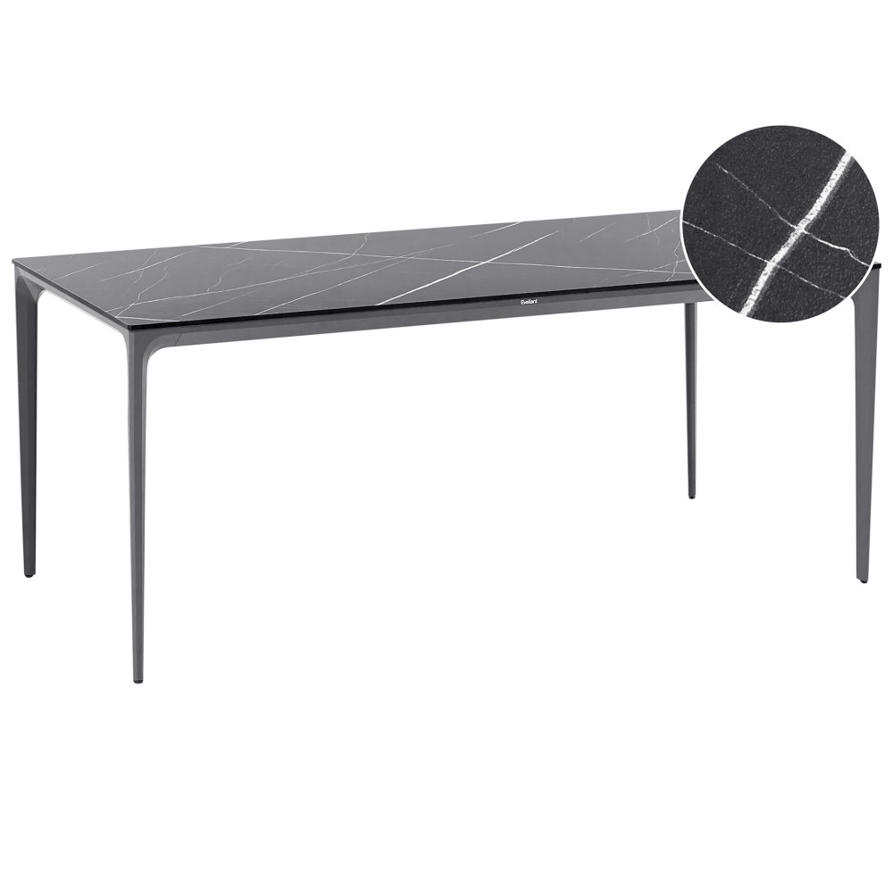 Matbord utomhus Sovareto 90x180 cm Marmoreffekt