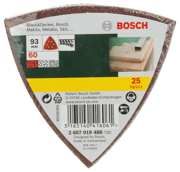 Bosch DELTA WOOD Slipark K60, 25-pack