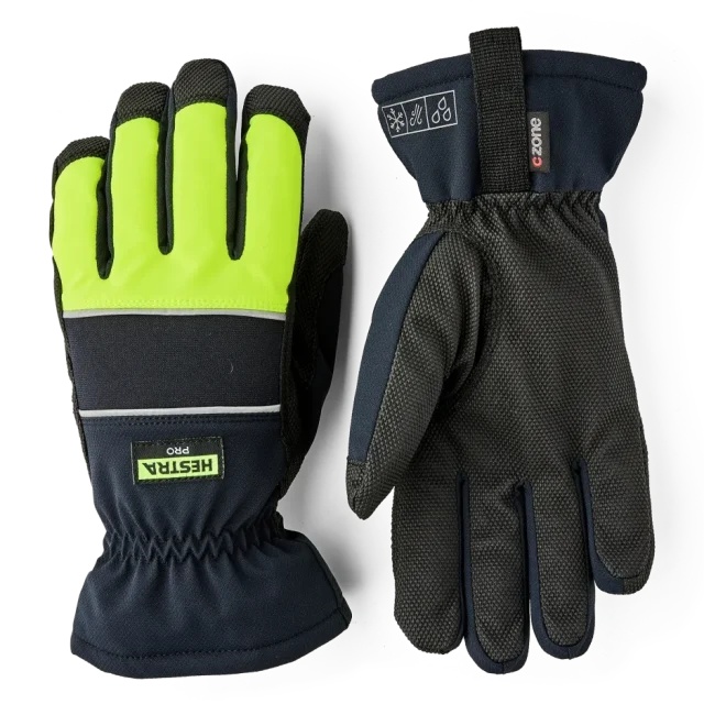 Hestra Pro Alto Czone Vinterhandske high-vis gul/svart 11