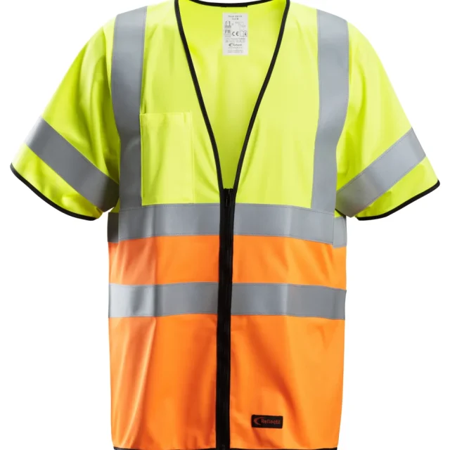 Snickers Workwear 4361-6655 Varselväst gul/orange, flamskydd XXL