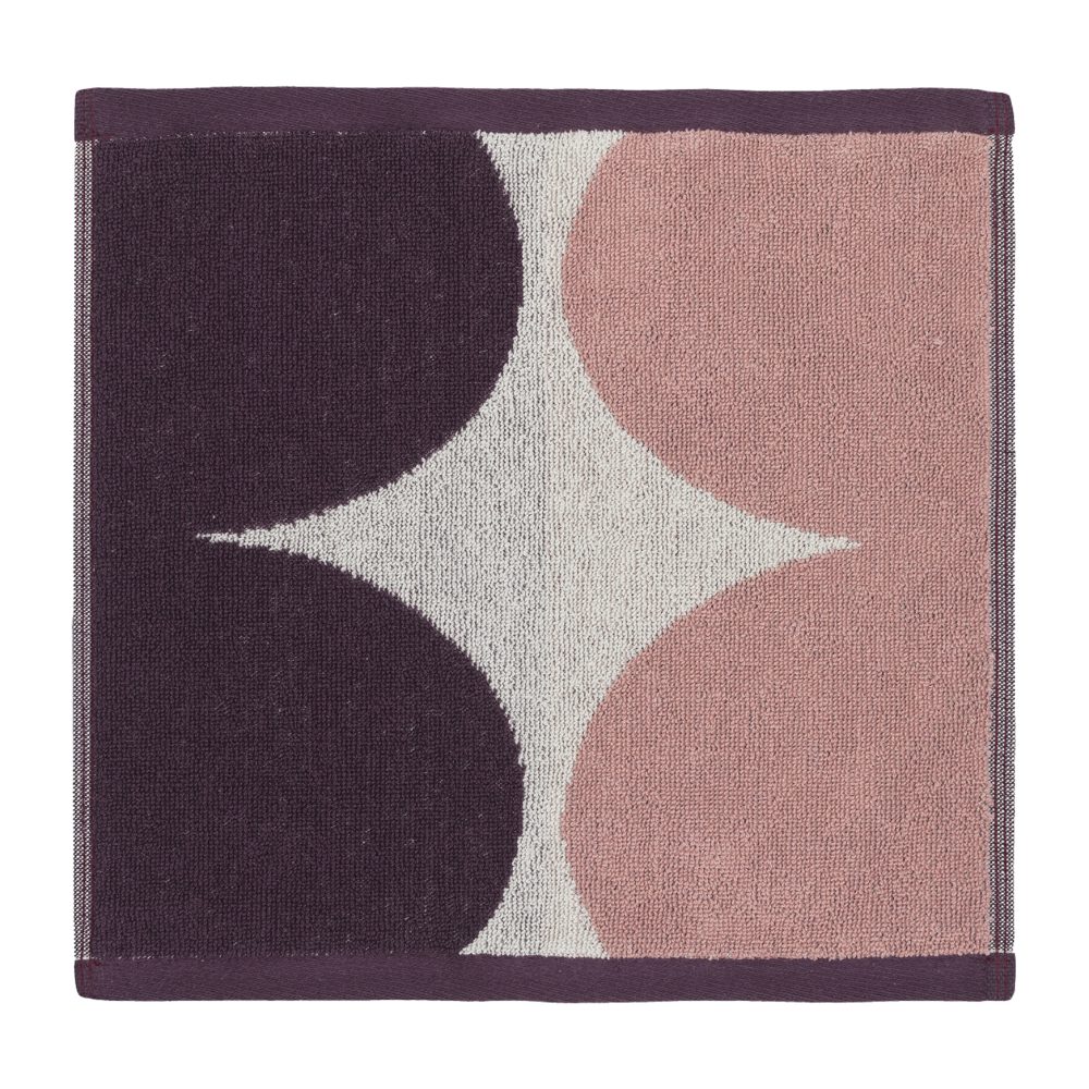 Härkä handduk mini 30x30 cm, vit-rosa-röd