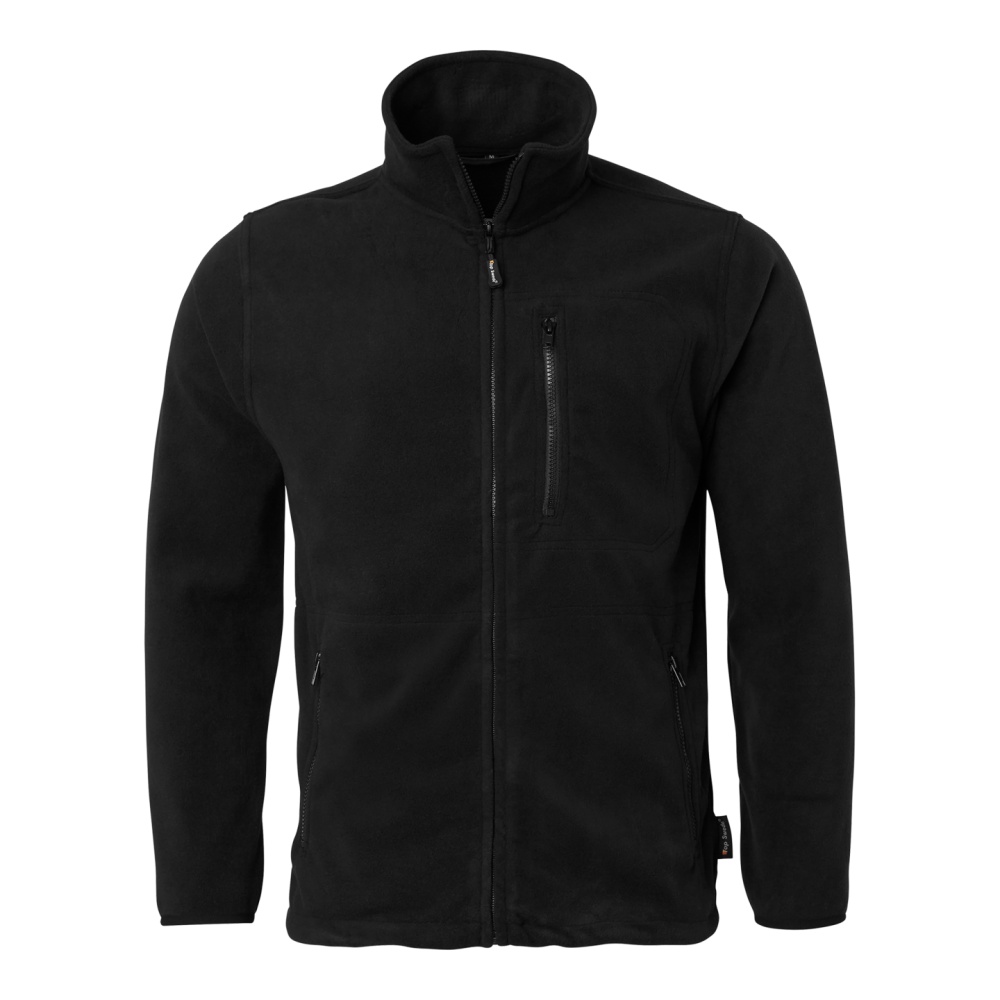 FLEECEJACKA TOP SWEDE SVART XXXL
