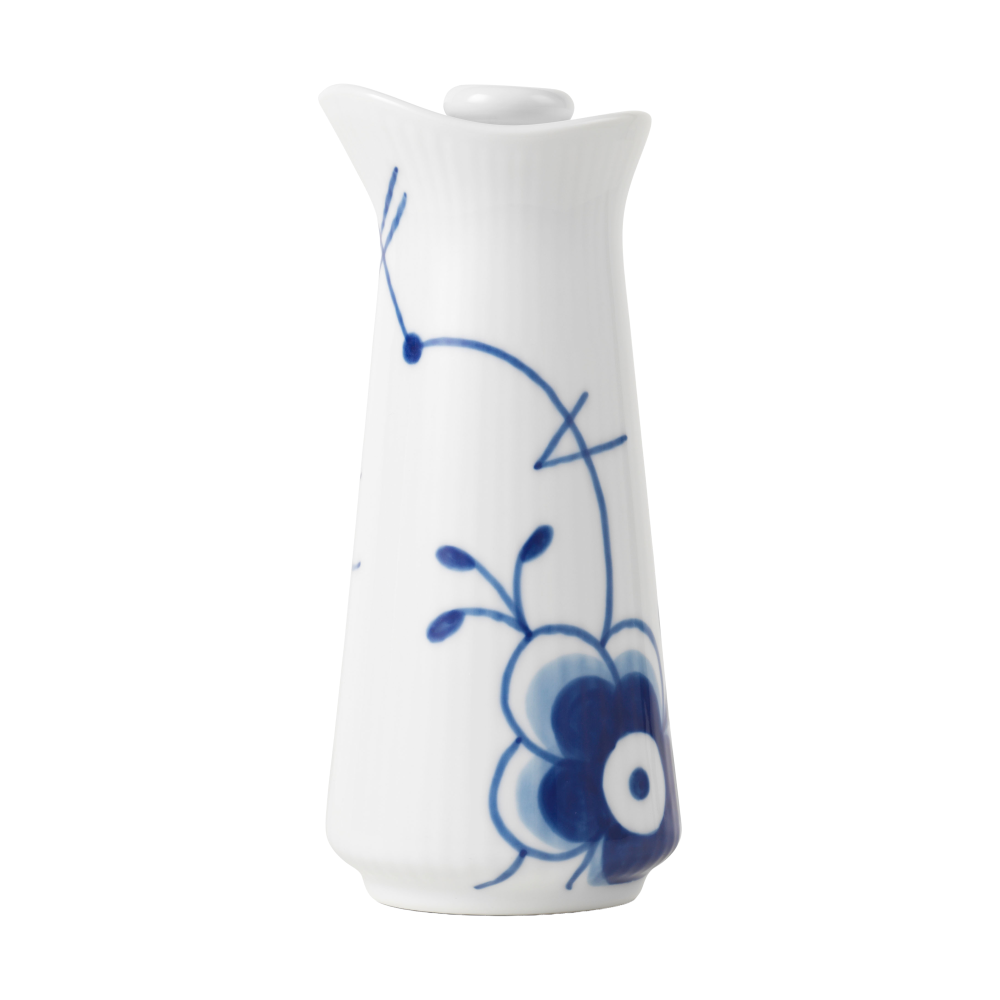 Blue Fluted Mega såskanna med lock 0,33 L, White-blue