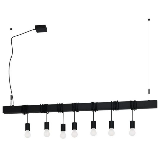 Takpendel Eglo Townshend-B Svart 7 Lampor