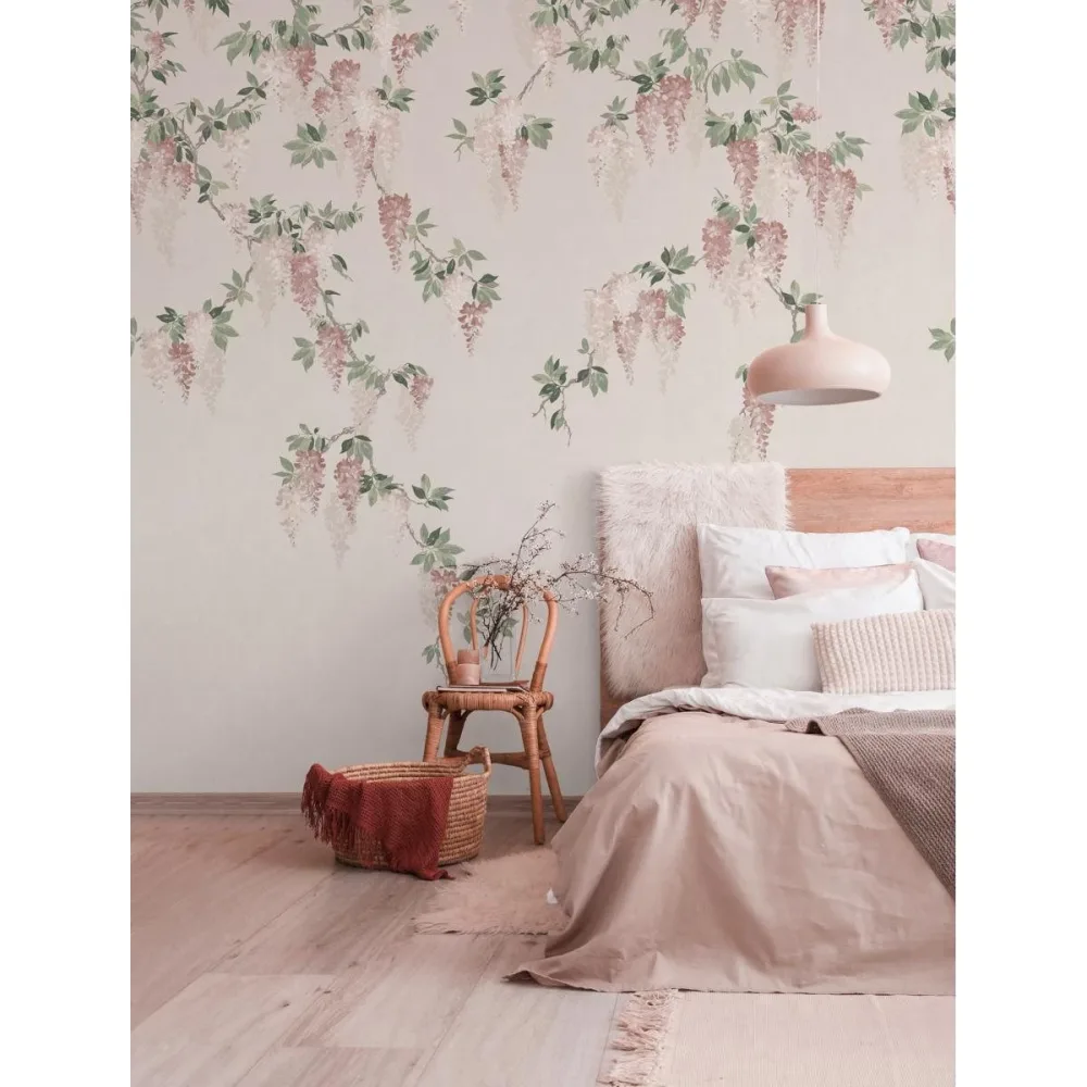 Ashdown Wisteria Mural Mn50939 Rosa Fototapet | Stuvbutiken - Bild 3