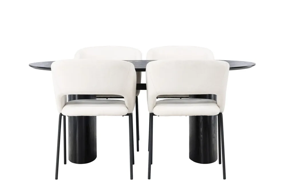 Isolde Matgrupp 180 cm Oval med 4 Day stolar